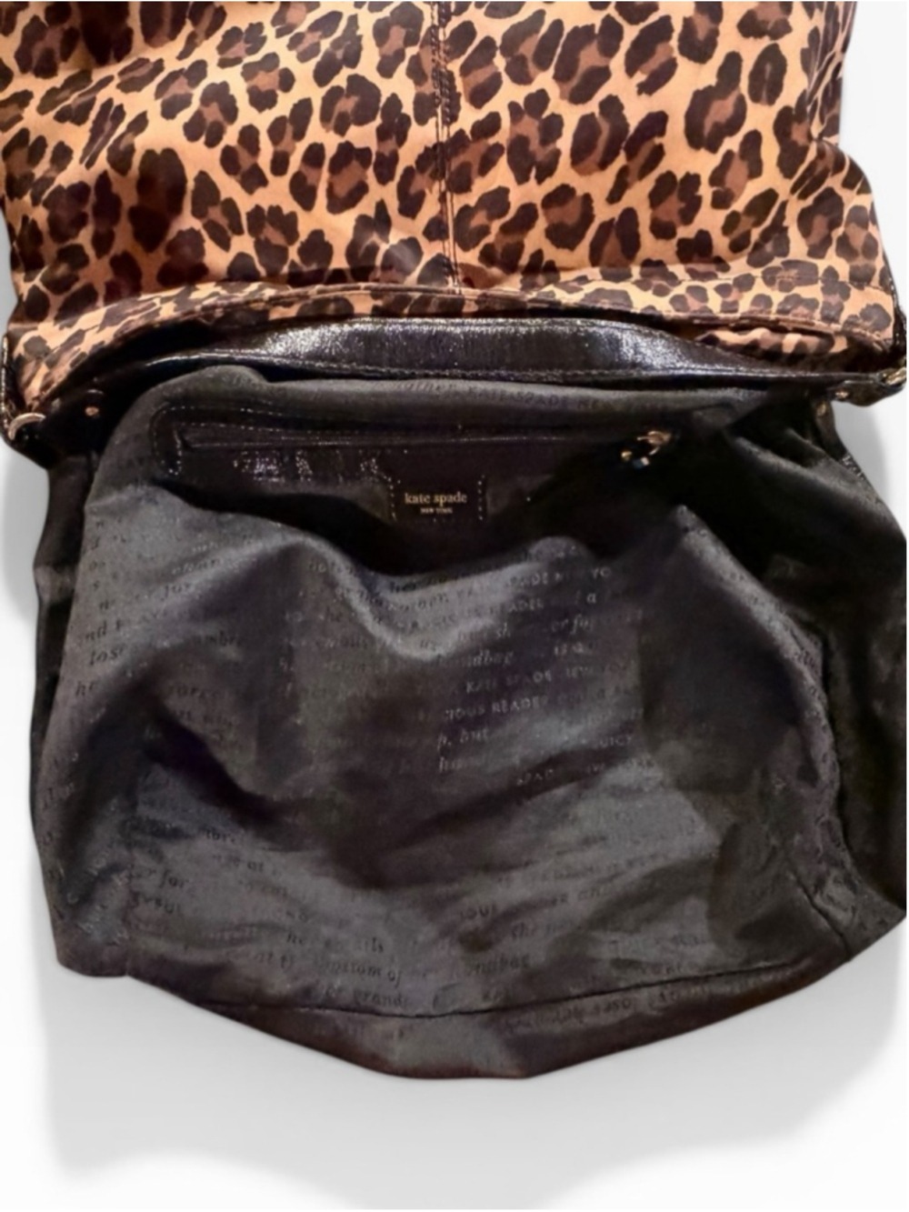 Kate Spade Leopard Print Nylon Hobo Bag - Picture 15 of 15